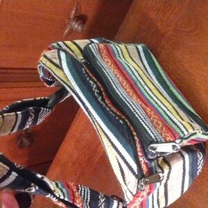 Kathmandu Hemp Fanny Pack, Hippie Bag, Waist Bag, Himalayan Hemp, 3 Zip compartm